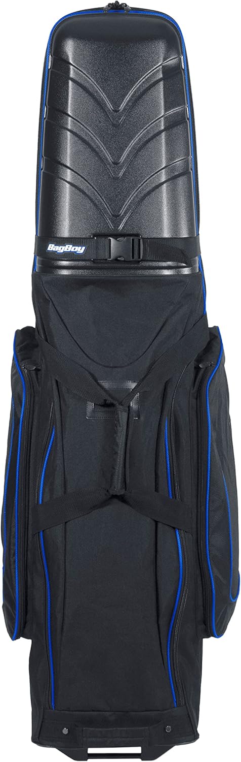 Bag Boy Golf 2018 T-10 Hard TOP Travel Cover Black/Royal/Charcoal, Black/Royal/Charcoal