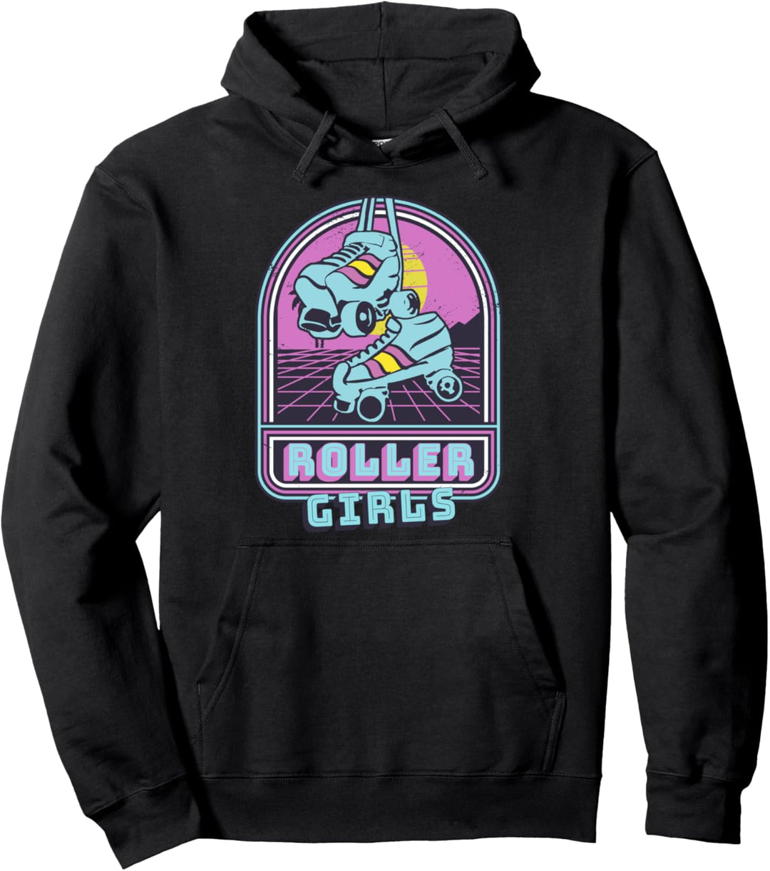Klassischer Vintage Stil - Lustige Retro 70er Roller Girl Pullover Hoodie