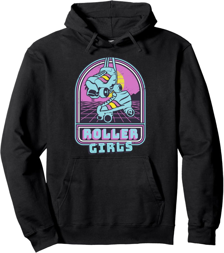 Klassischer Vintage Stil - Lustige Retro 70er Roller Girl Pullover Hoodie