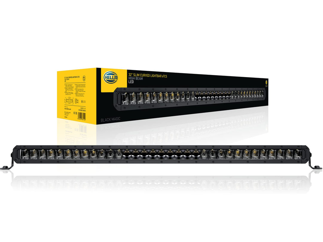 HELLA LED Scheinwerfer Black Magic Slim Curved Lightbar 32" - ECE Zulassung - 12/24V - 5410lm schlan