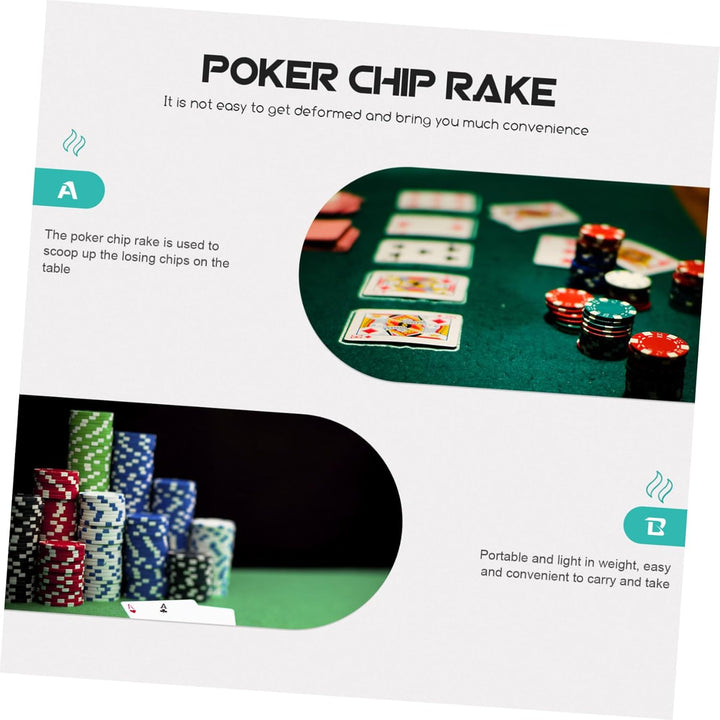 Garneck Poker Chip Pusher – Teleskop Poker Rake - Praktischer Chips Schieber Für -Spiele Ideal Für U