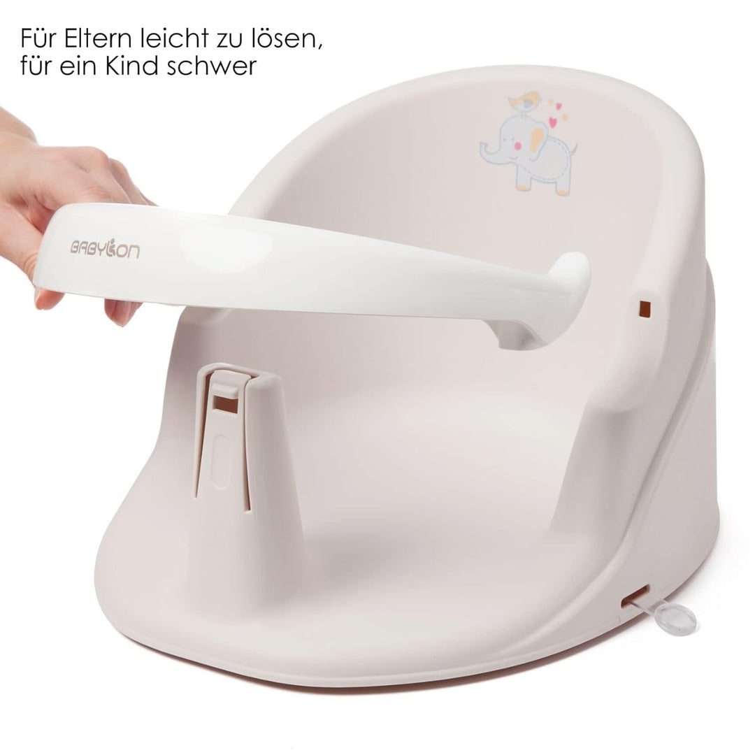 BABYLON Baby Badewannensitz Nemo – Badesitz baby ab 6 monate, Badewannensitz Baby mit 4 Anti-Rutsch-