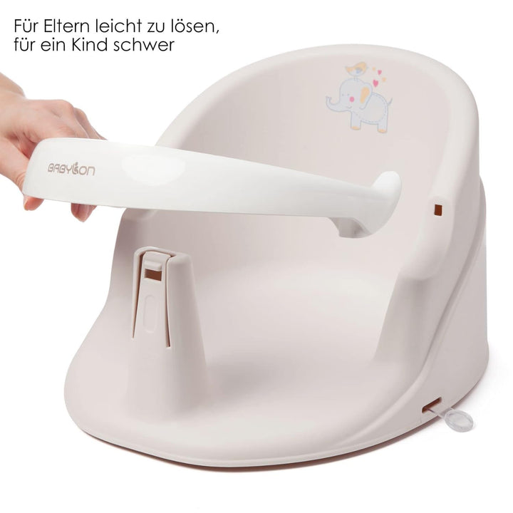 BABYLON Baby Badewannensitz Nemo – Badesitz baby ab 6 monate, Badewannensitz Baby mit 4 Anti-Rutsch-