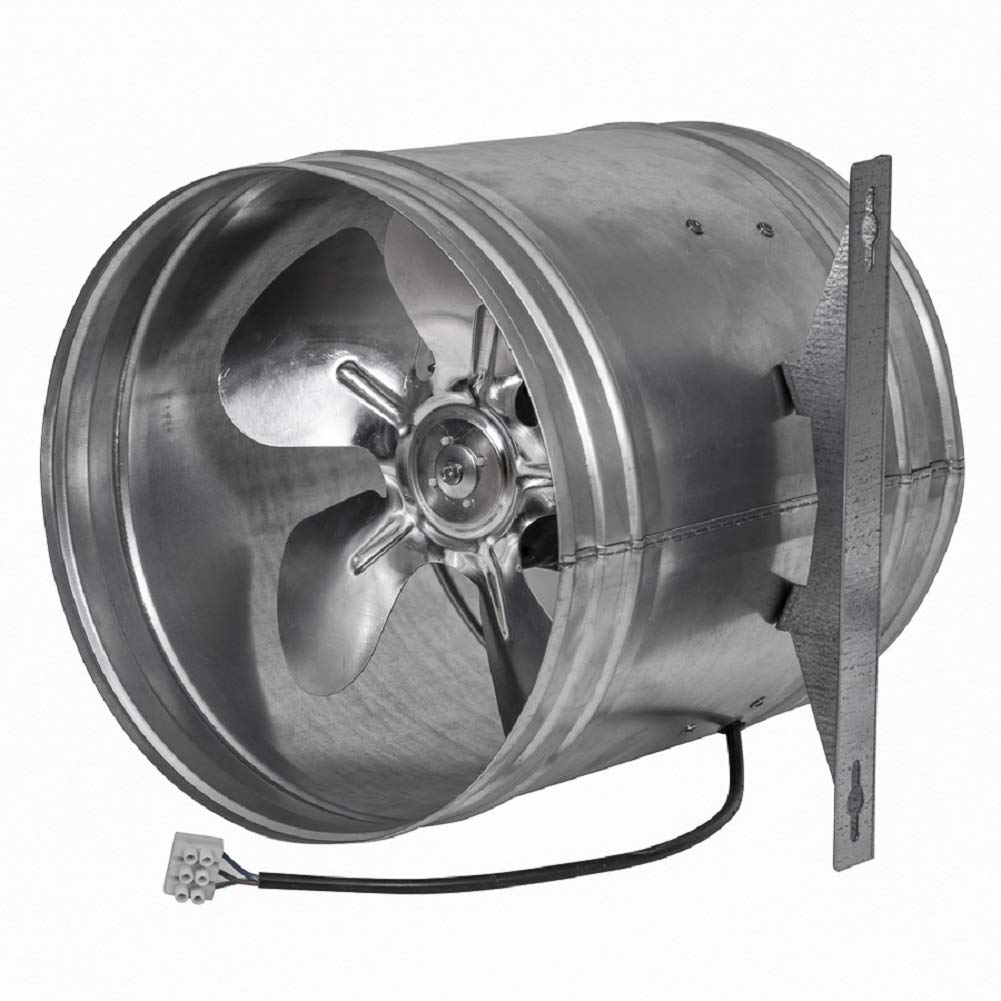 EUROPLAST Ø 200mm Axial Rohrlüfter Rohrventilator Axiallüfter Wickelfalzrohr Zuluft - Abluft Lüfter