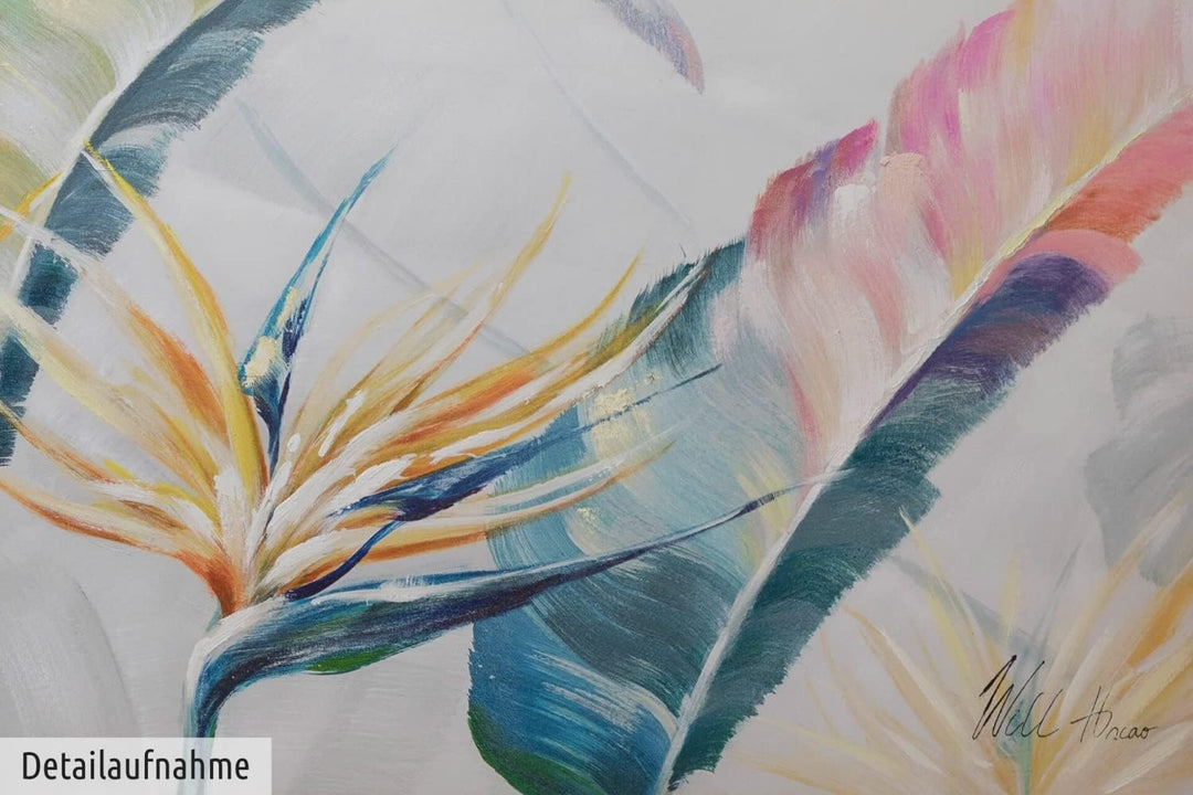 KunstLoft Leinwandbild | 100% HANDGEMALT | 150x50cm | Gemälde &