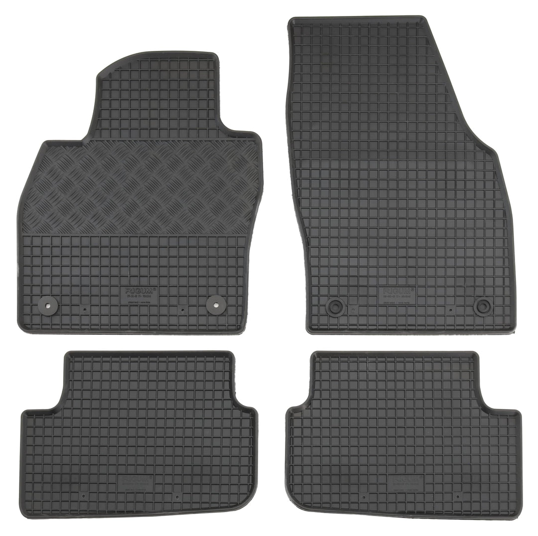 AD Tuning RI904246 Gummifussmatten Set, 4-teilig, Gummi Fussmatten
