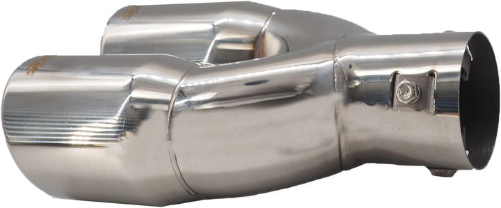 Simoni Racing TRX/18 Exhaust Tip Double Rounded, Inox