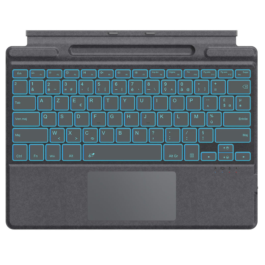 MoKo Französische Tastatur Kompatibel mit Microsoft Surface Pro 11/ Pro 10/ Pro 9/ Pro 8/ Pro X, AZE