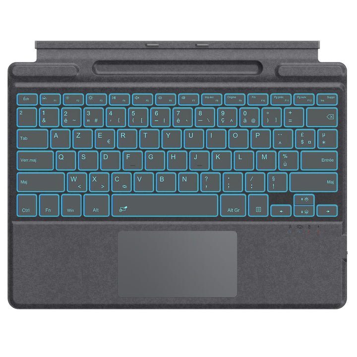 MoKo Französische Tastatur Kompatibel mit Microsoft Surface Pro 11/ Pro 10/ Pro 9/ Pro 8/ Pro X, AZE