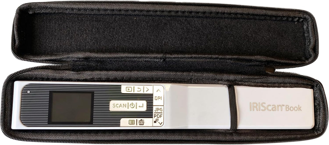 Hartschalentasche für Handscanner, Lineal Scanner IRIScan Book Version 3, 5, 5 WiFi, IRIScan 7 und k
