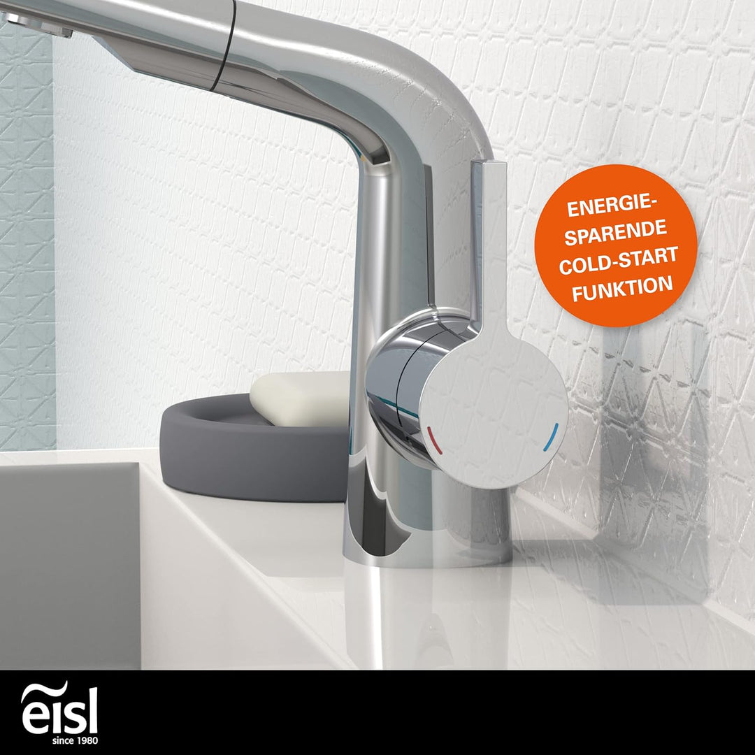 EISL COOL Waschtischarmatur mit herausziehbarer Brause zum Haarewaschen, wassersparender Wasserhahn,