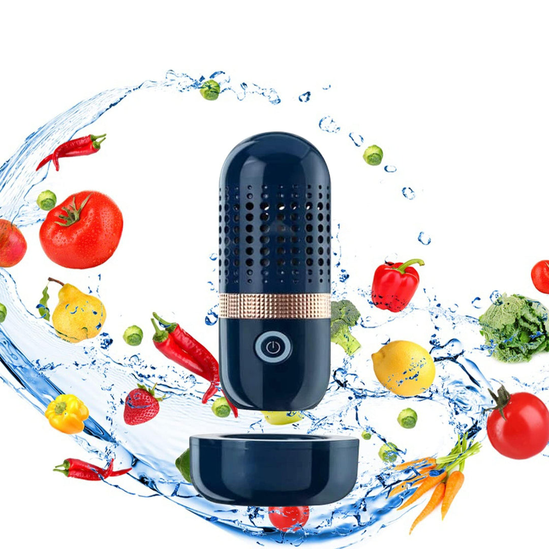 Sonhomay Obst- und Gemüsewaschmaschine Portable USB Wiederaufladbare Obstreinigungsmaschine für Obst