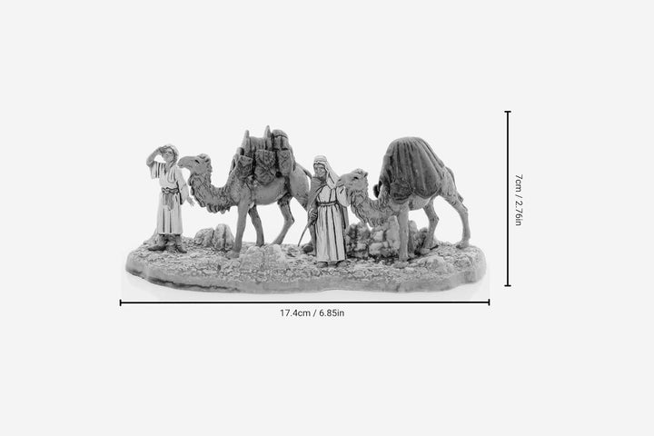 Moranduzzo Kamelreiter für Krippe 6 cm Massstab 1:32 - Unzerstörbare Krippenfiguren - Stil 700', Han