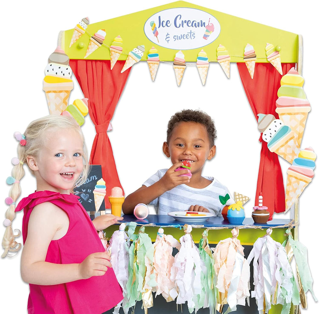 Beleduc Kasperletheater Holz - Puppentheater Kinder Kaspertheater Nocolor, Nocolor