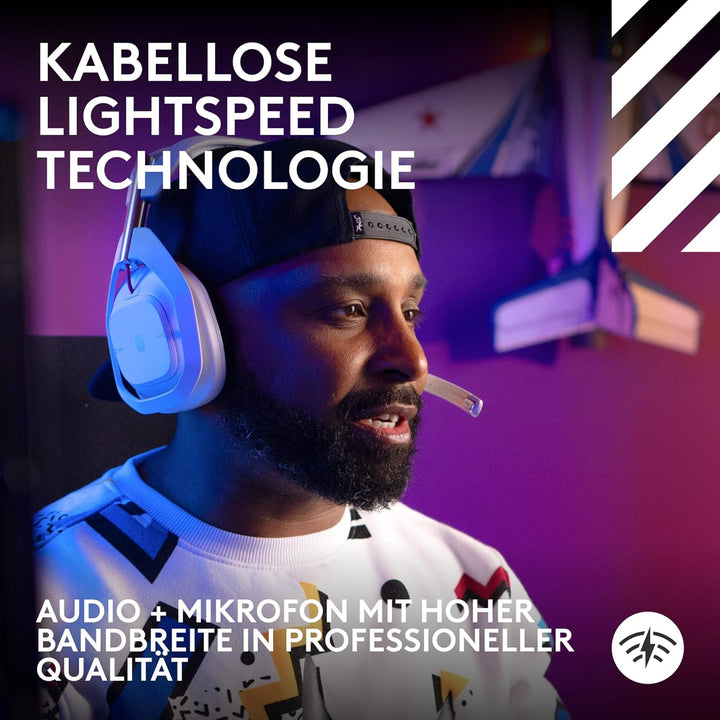 Logitech G Astro A50 LIGHTSPEED kabellose Gaming-Headset + Basisstation (Gen 5), PRO-G GRAPHENE, 3-S