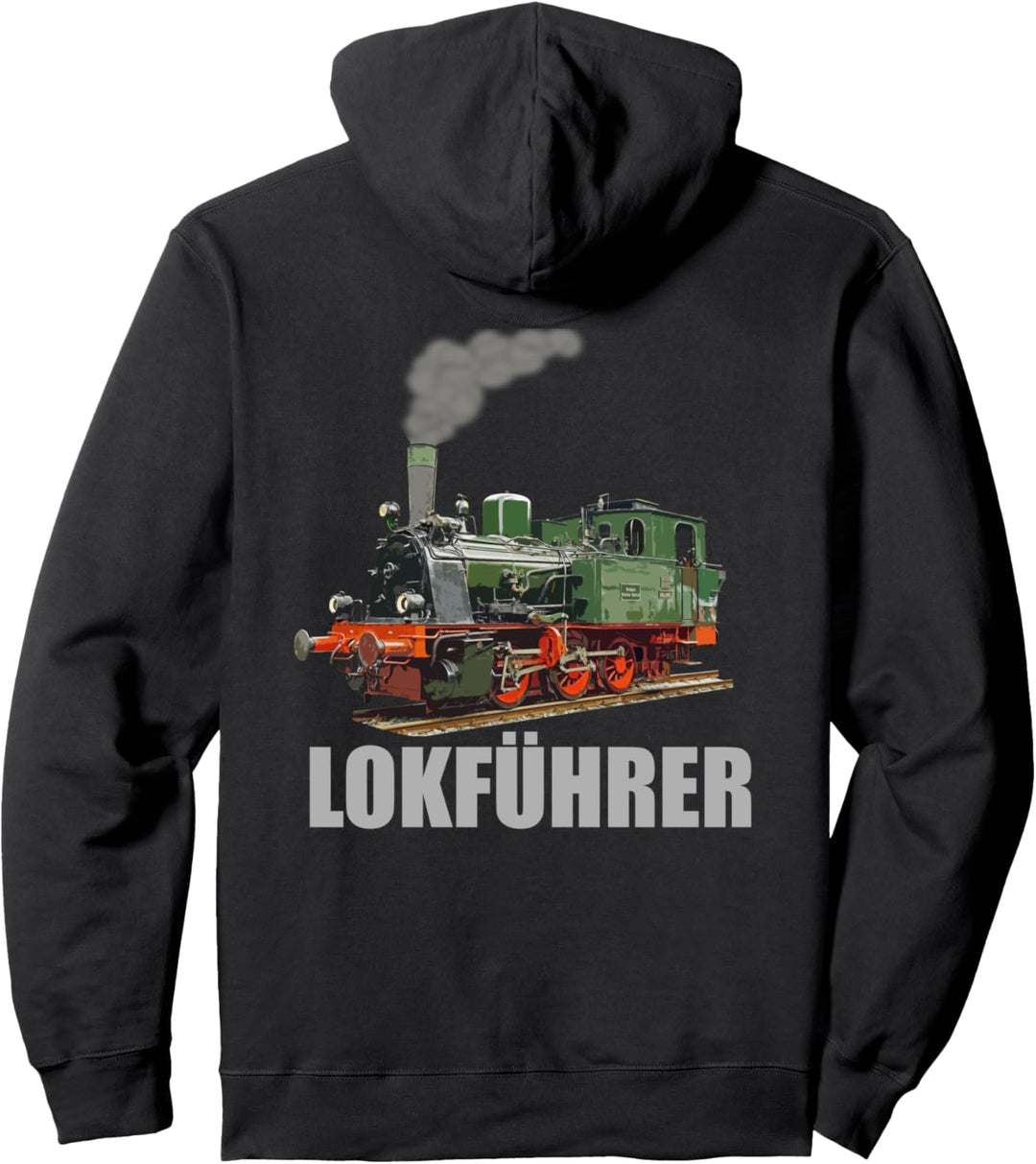 Lokführer Dampflok I Eisenbahn Geschenkidee Pullover Hoodie