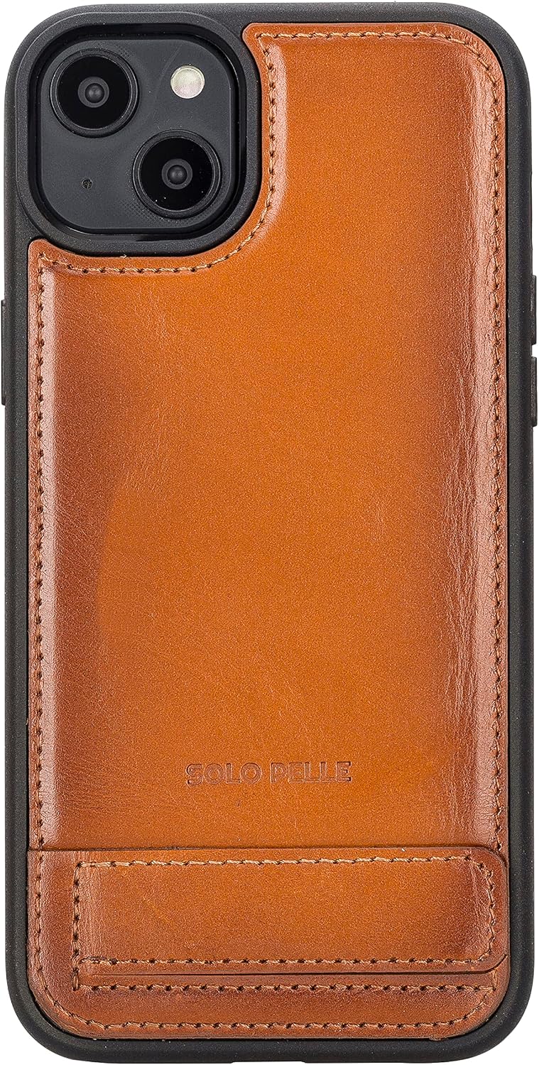 Solo Pelle Lederhülle für das iPhone 14 Plus in 6.7 Zoll Case Leder Hülle Ledertasche Backcover aus