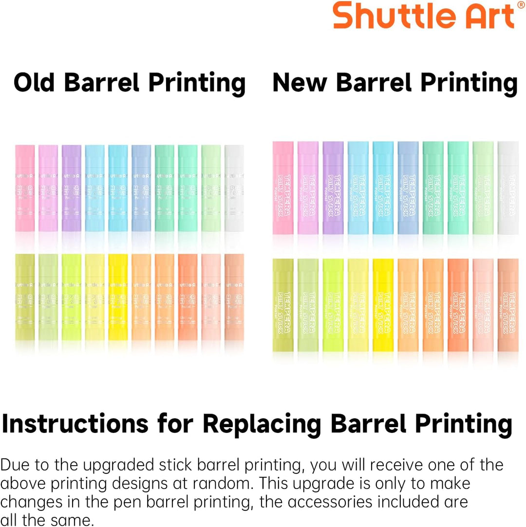 Shuttle Art Tempera Malstifte, 20 pastell feste Tempera Gouache farbstifte für Kinder, schnell trock