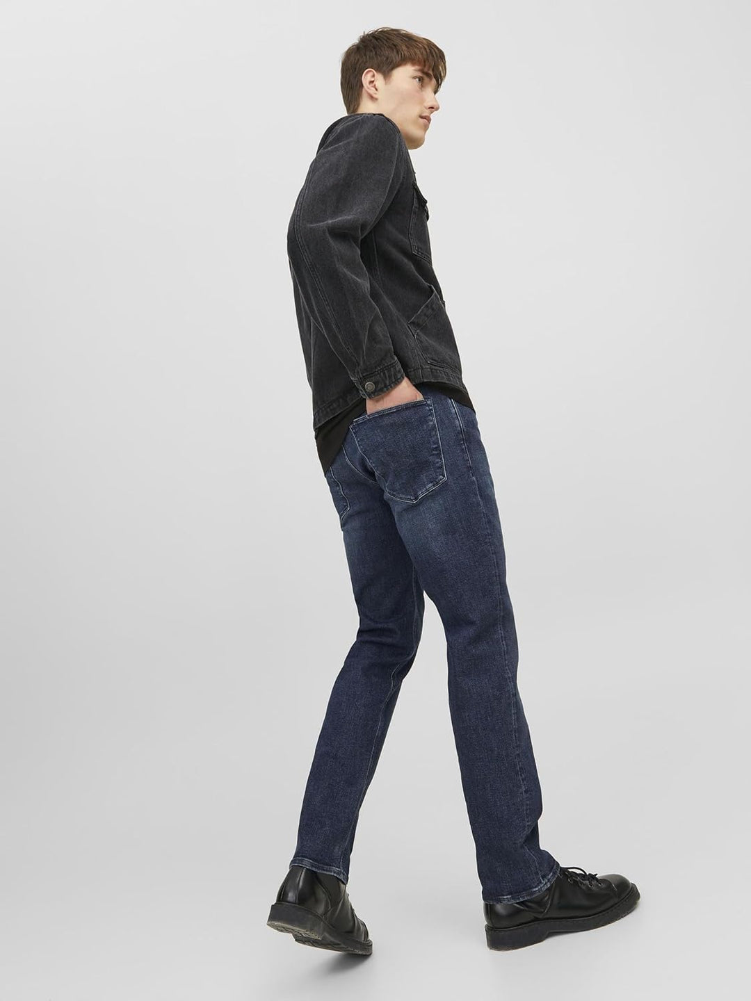 JACK & JONES Male Regular fit Jeans JJICLARK JJEVAN JOS 098 LID NOOS Regular fit Jeans 36W / 34L Blu