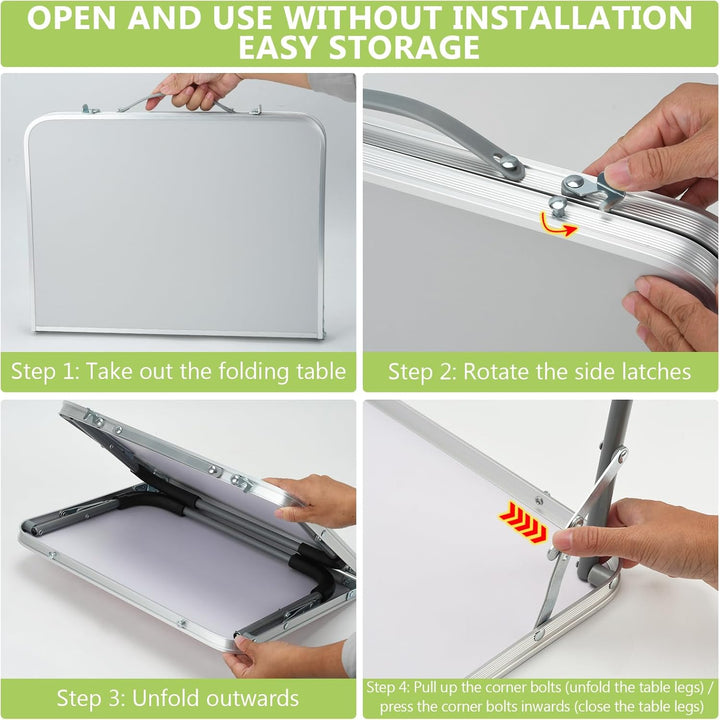 BSDLZCH Foldable Laptop Table Tragbares Frühstückstablett, multifunktionaler Faltbarer Laptoptisch f
