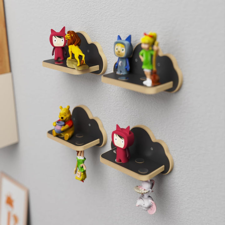 Regal für Toniefiguren, Wandregal für Kinder, Aufbewahrung für Tonies und Tonibox, Kinderregal zur T