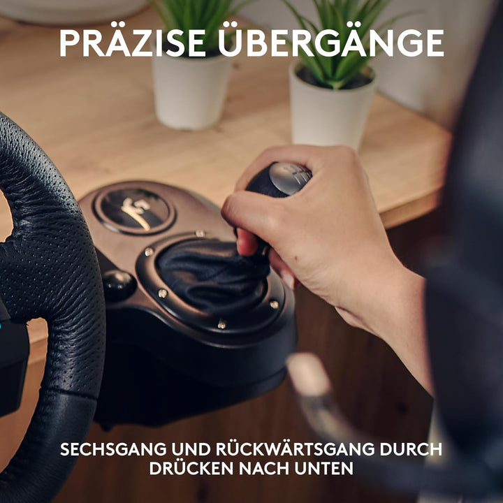 Logitech G G29 SE Driving Force Rennlenkrad und Pedale, Force Feedback, echtes Leder + Logitech G Dr