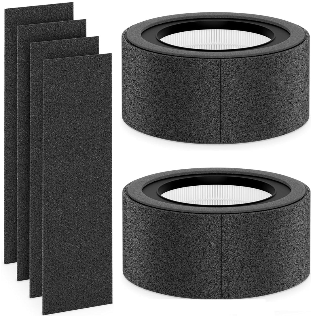 【2 PACK】 Z-1000 HEPA-Ersatzfilter und 4 zusätzliche Aktivkohle-Vorfilter, kompatibel mit TruSens Z-1