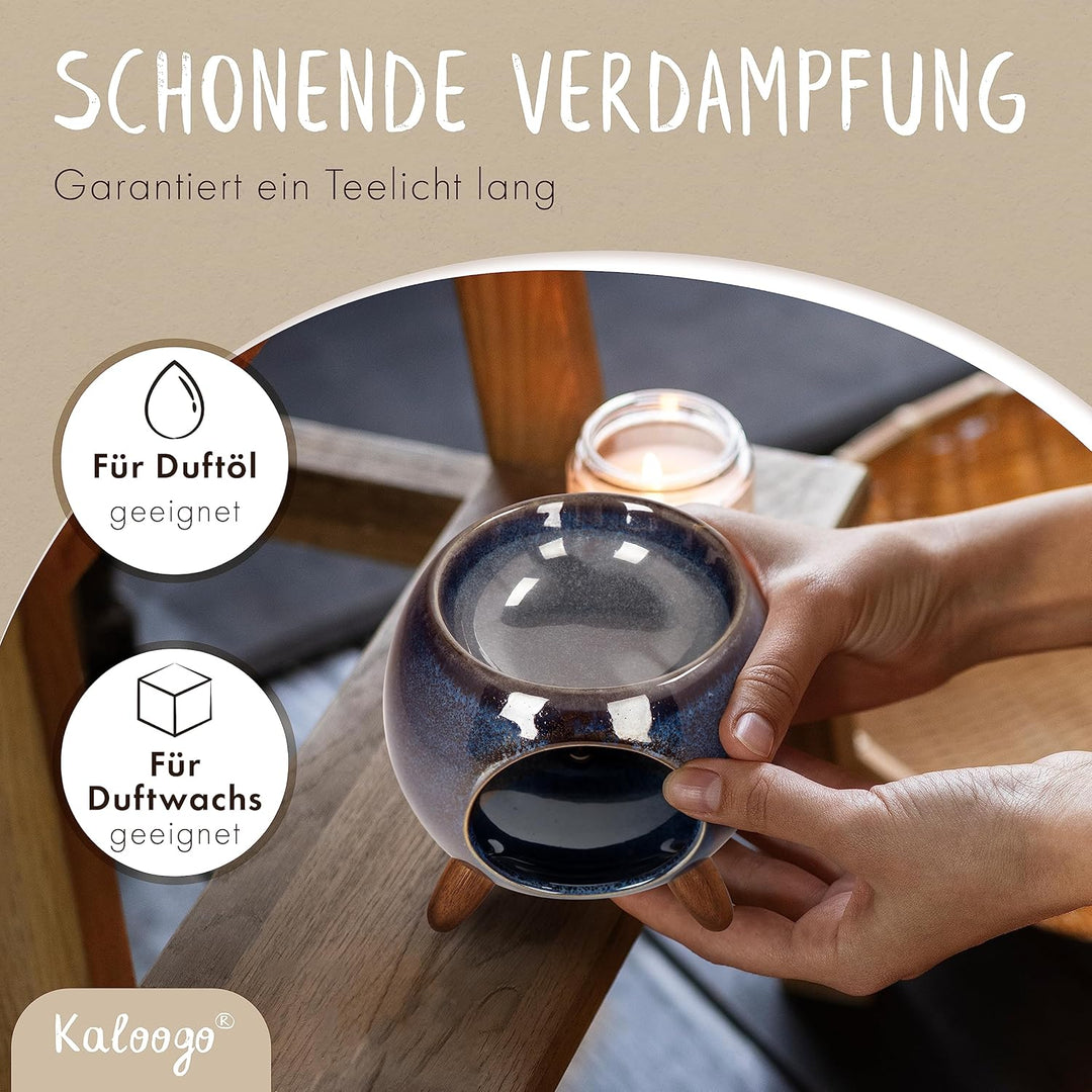Sabai Scent Duftlampe – Elegantes Duftlicht – 3-beiniges Design – für ätherisches Öl + Duftwachs – p