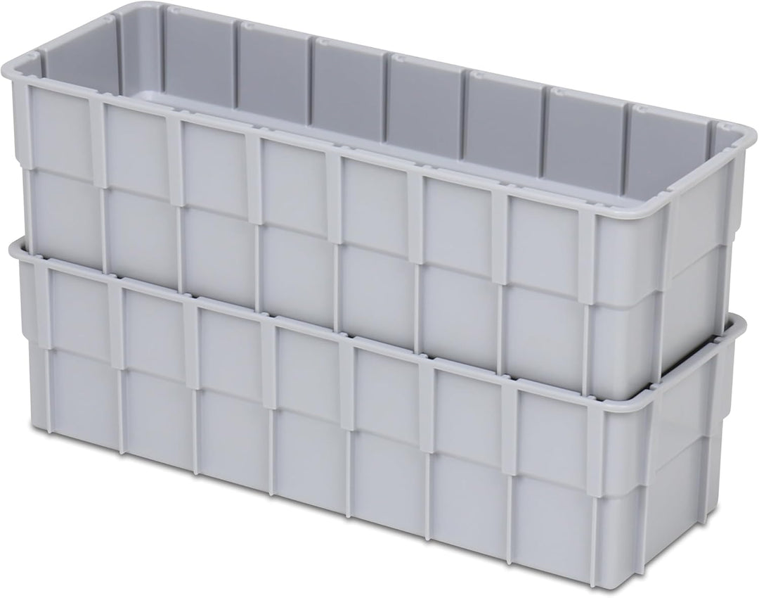 1a-TopStore Einsatzkasten Einteilungs-Set für Eurobehälter, Schubladen mit Innenmass 362x262 mm (LxB