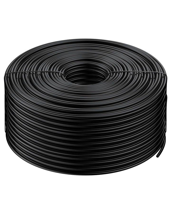 Pawfly 152 m 6,35 mm Tropfbewässerungsschlauch, schwarze PE-Rohrrolle für Gartenbewässerung, Blindro