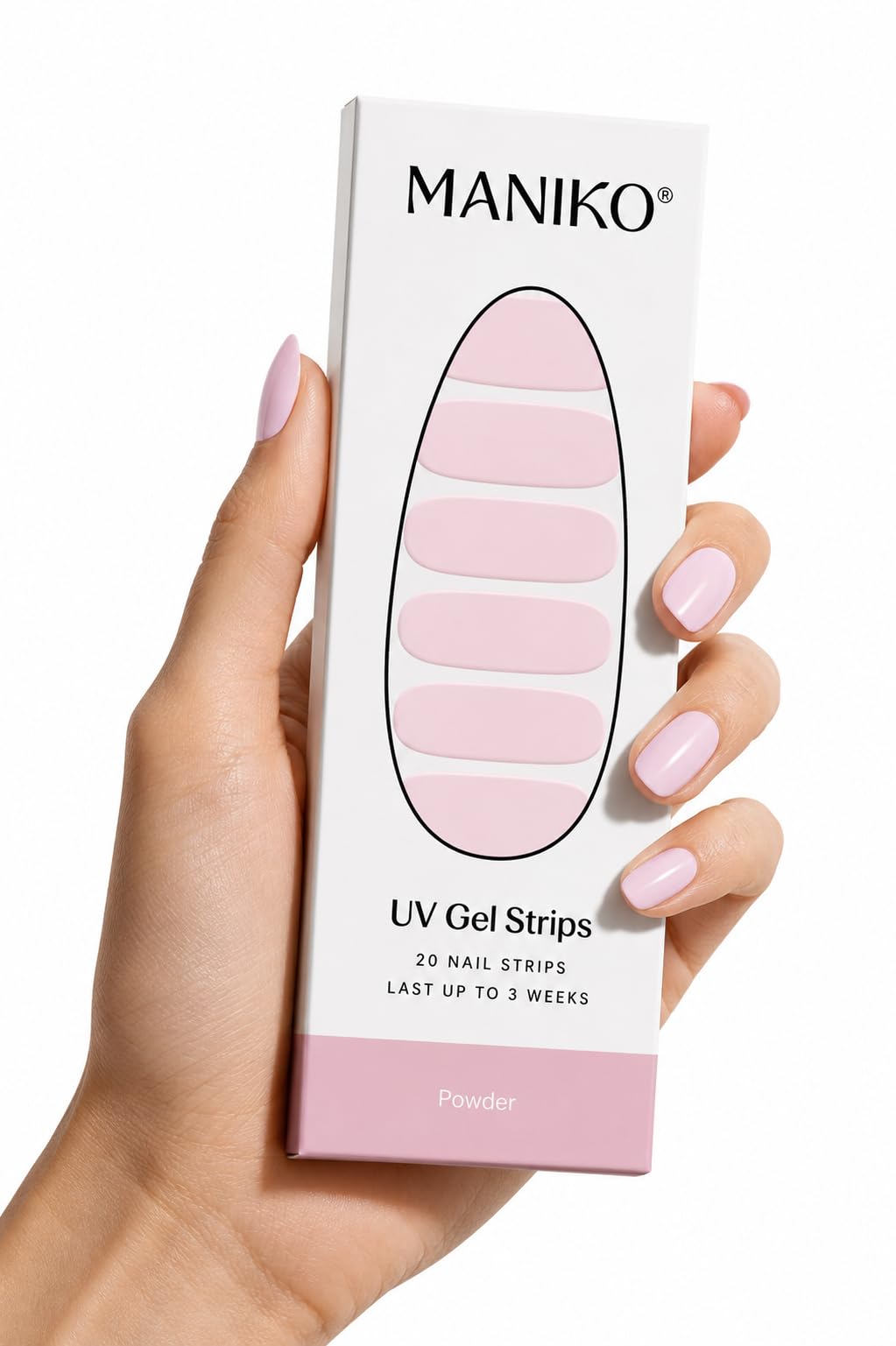 Maniko® UV Gel Strips - Selbstklebende Nagelfolie für bis zu 2 Anwendungen - Vegan & langanhaltend -