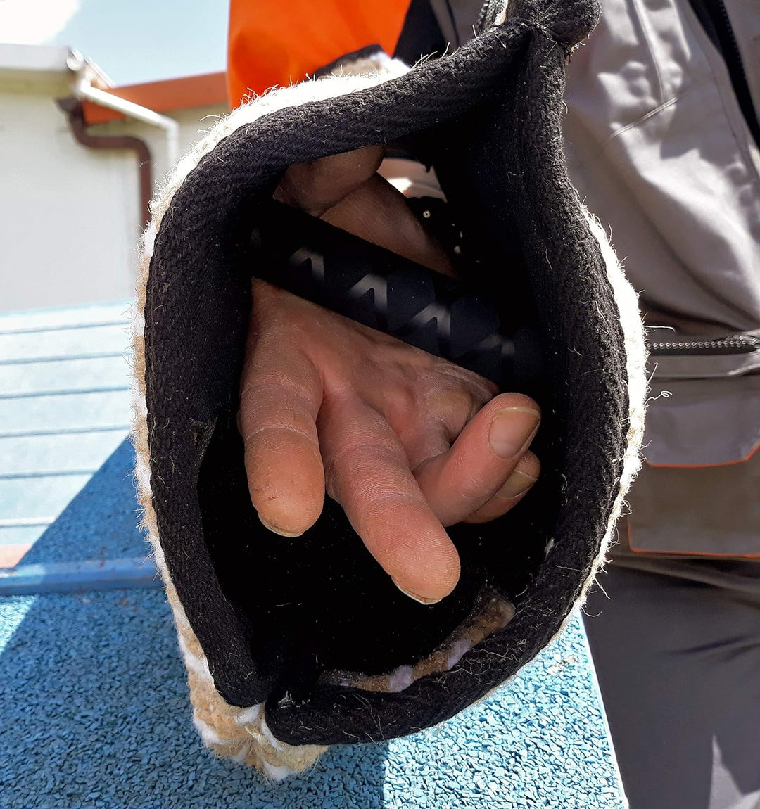 Dingo Gear Schutzärm mit Griff Handarbeit Universal Schutz für Training Hunde Natürliche Jute Härte