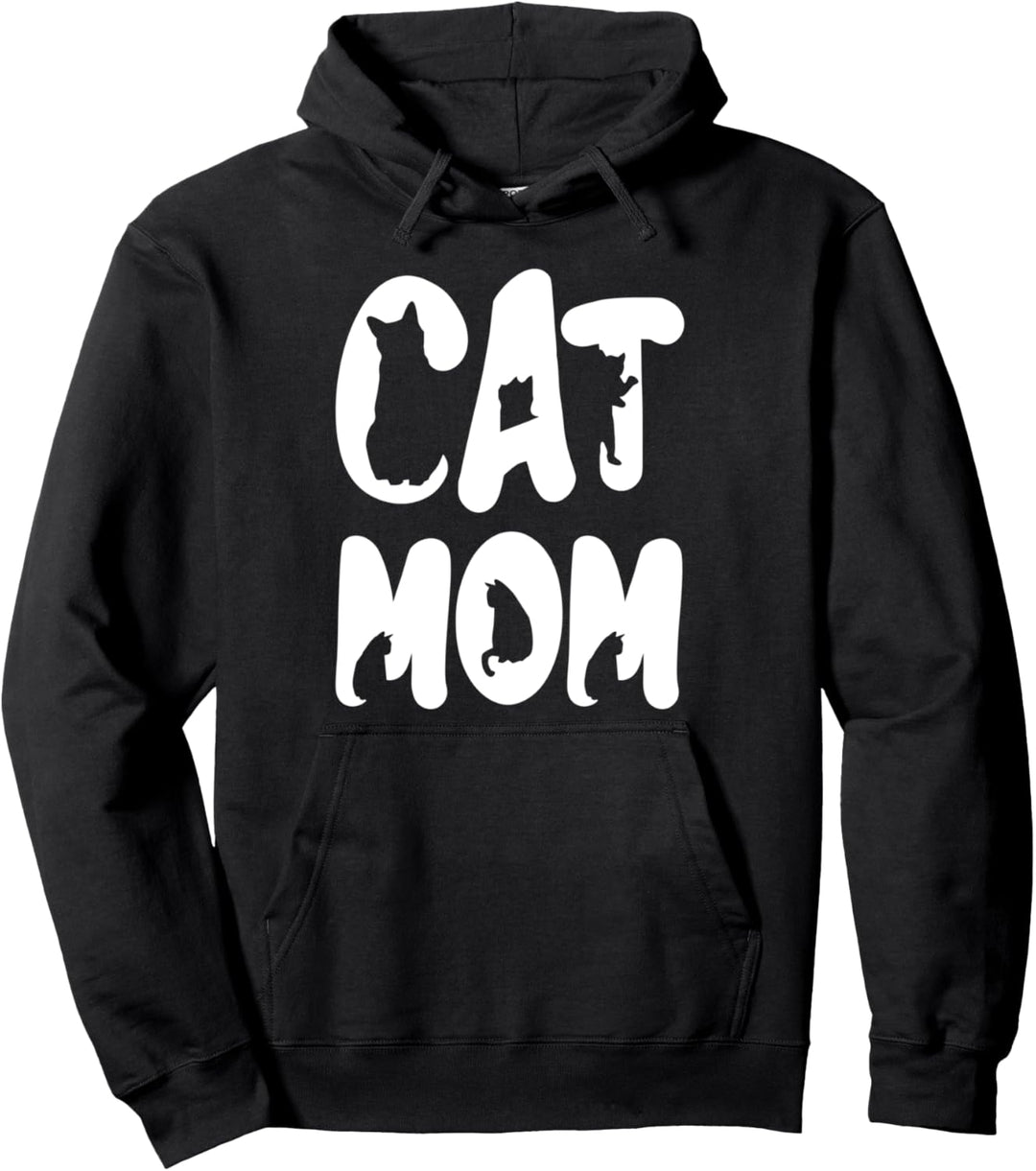 Cat Mom Owner Damen Design Kitten Girl Art Matching Pullover Hoodie