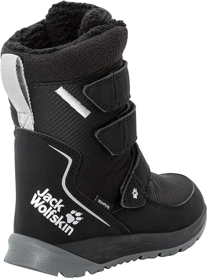 Jack Wolfskin Unisex Kinder Polar Boot Texapore High Vc K Schneestiefel 27 EU Black Grey, 27 EU Blac