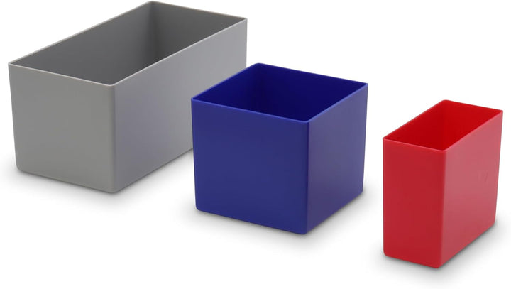 Schubladen Einsatzkasten Mix Set, verschiedene Grössen & Farben, Schubladeneinsätze, Kleinteilesorti
