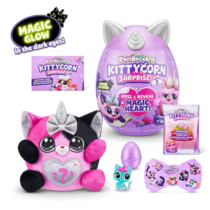 Rainbocorns Kittycorn Surprise Series 7, Calico Cat – Plüsch zum Sammeln – 10 Überraschungen zum Aus