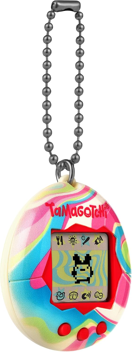BANDAI-Tamagotchi Virtuelles Haustier, Pastell, Marmor 42973 Pastell-Marmor, Pastell-Marmor