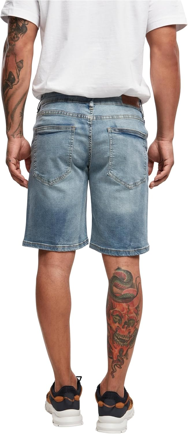 Urban Classics Herren Relaxed Fit Jeans Shorts, kurze Männer Jeanshose, erhältlich in vielen verschi