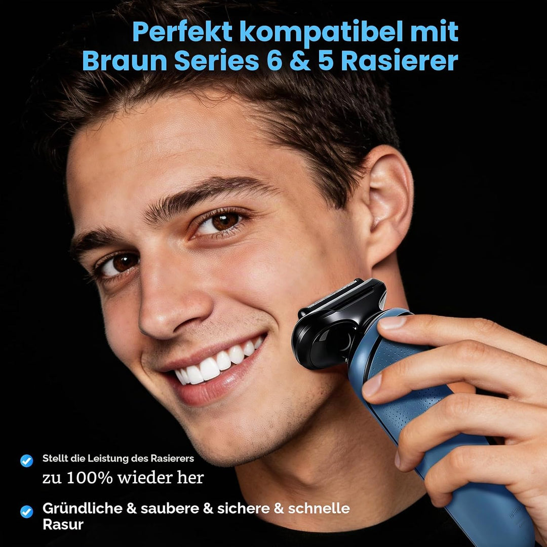 Series 5 Scherkopf Kompatibel mit Braun, S5/6 Elektrischer Rasierkopf Zubehör 53B Scherblatt Rasiera