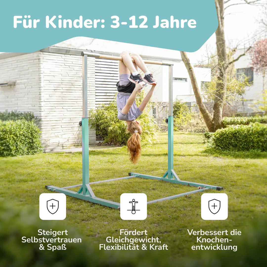 Müller & Blum Premium Turnreck für Kinder, höhenverstellbares Turngerät für Indoor & Outdoor, Turnst