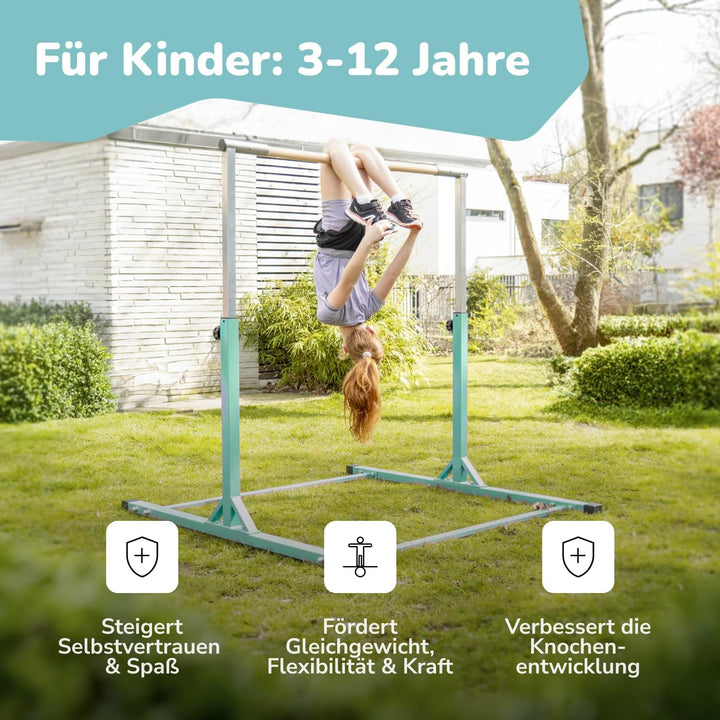 Müller & Blum Premium Turnreck für Kinder, höhenverstellbares Turngerät für Indoor & Outdoor, Turnst