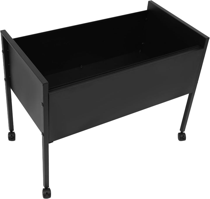 Rollbarer Aktenschrank, Hängemappenwagen mit Universalrollen Bodenhalterung Rollbarer Aktenwagen für