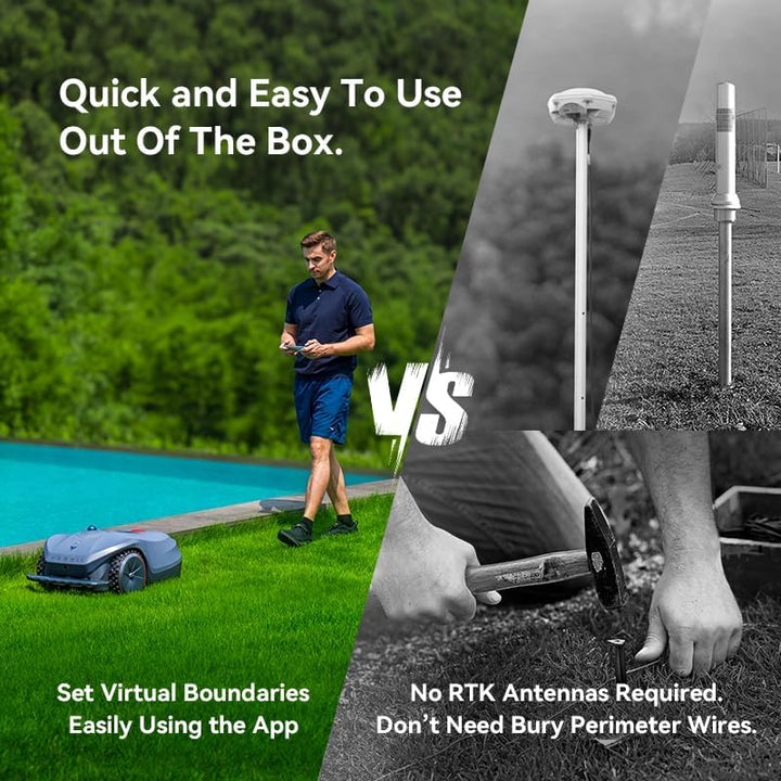 Neomow X SE Mähroboter ohne Begrenzungskabel, bis 3000㎡, 3D LiDAR SLAM+Vision Fusion Kartierung, Kei