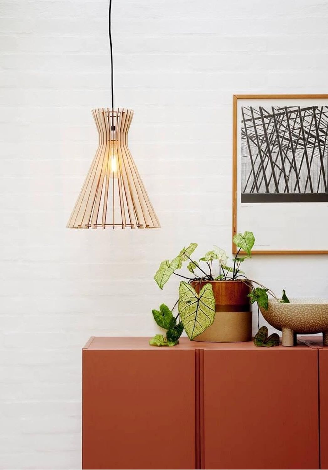 Nordlux 2112453014 Groa Light (34 cm, Holz)