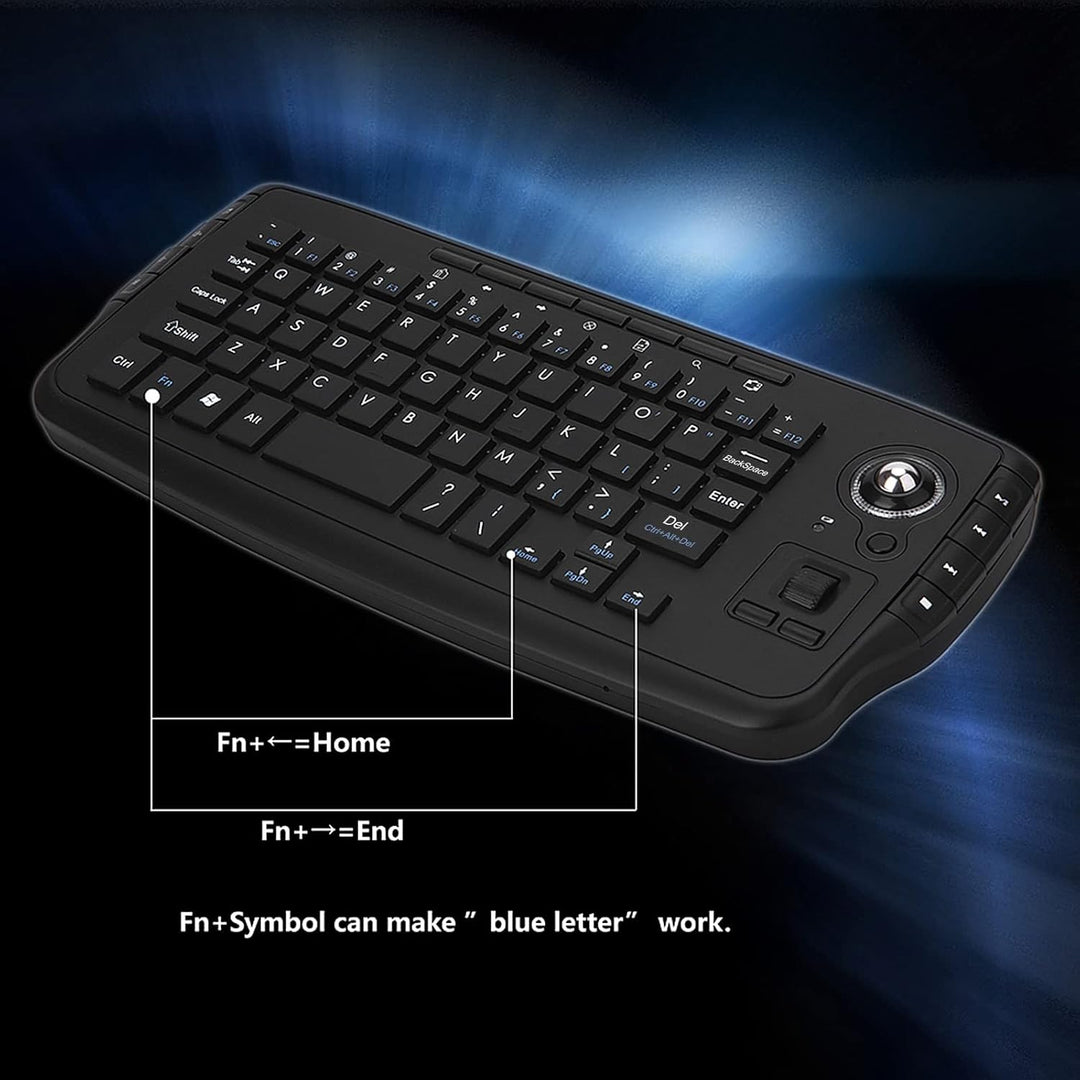 E30 2,4 GHz Kabellose Tastatur mit Trackball Maus Scrollrad Fernbedienung für Android TV Box Smart T