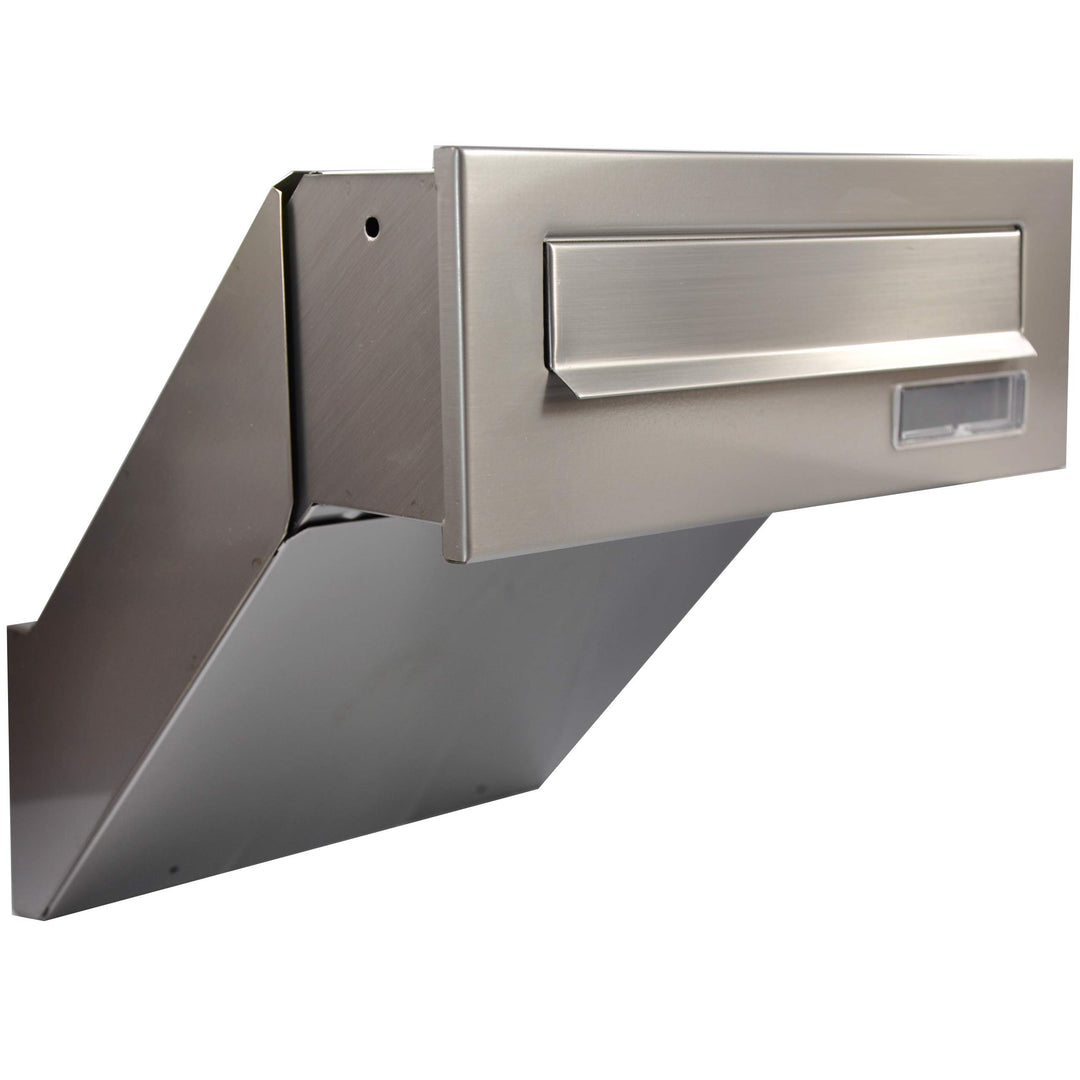Mauerdurchwurf Briefkasten 100% Edelstahl V2A NEU Einbaubriefkasten NEU (100% Edelstahl), 100% Edels