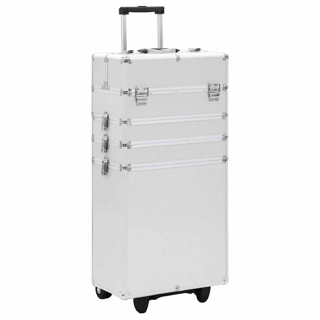 vidaXL Kosmetikkoffer mit 4 Etagen Ablagen Beauty Case Schminkkoffer Friseurkoffer Schmuckkoffer Tro