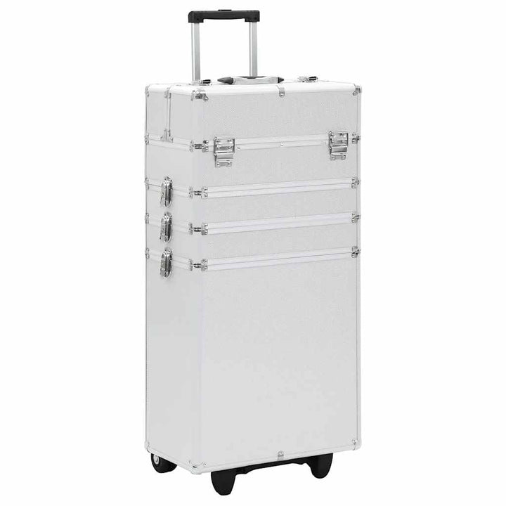 vidaXL Kosmetikkoffer mit 4 Etagen Ablagen Beauty Case Schminkkoffer Friseurkoffer Schmuckkoffer Tro