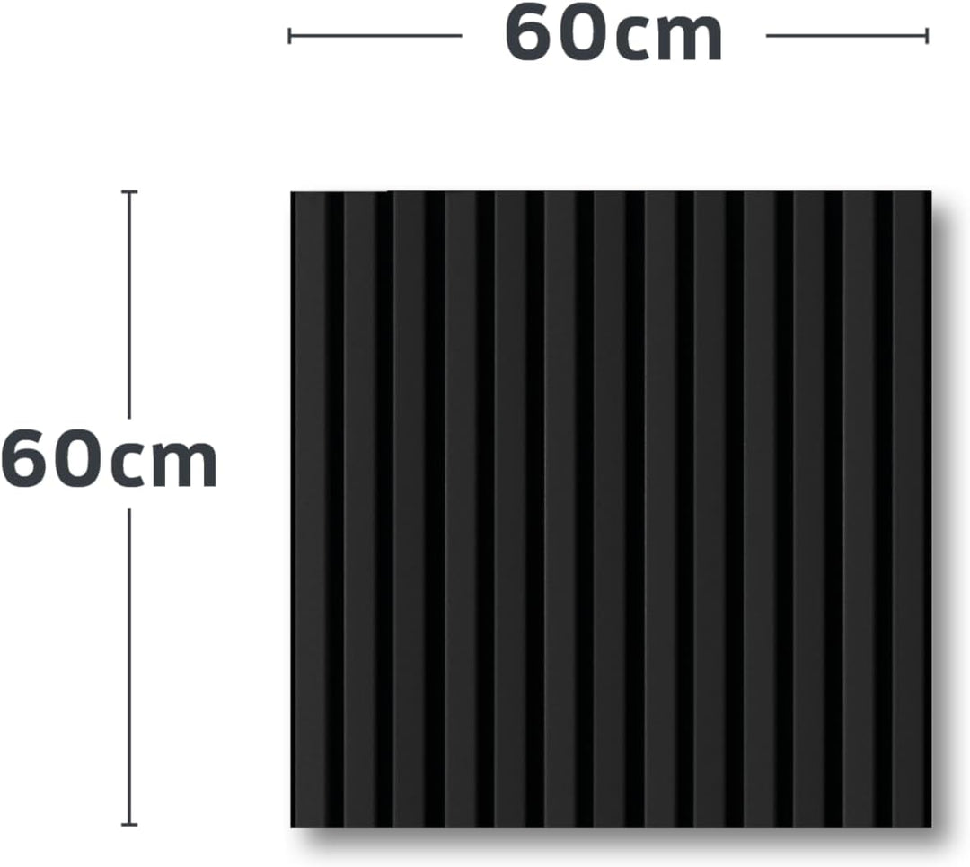 KAISER plastic® Akustikpaneele | Farbe: schwarz | Wandpaneele in verschiedenen Formaten | Deko Wohnz