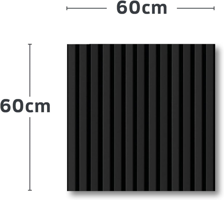 KAISER plastic® Akustikpaneele | Farbe: schwarz | Wandpaneele in verschiedenen Formaten | Deko Wohnz